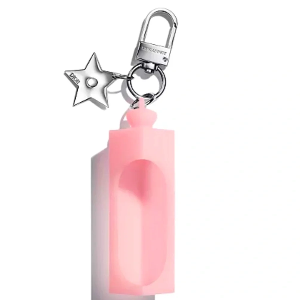 Dior Addict Lip Gloss Star Key Chain Pink Silicone New Authentic - Picture 3 of 17